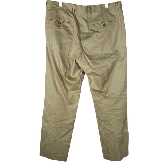 J Crew Ludlow  Classic 100% Cotton Tan Pants 33 x  30 - Picture 2 of 9